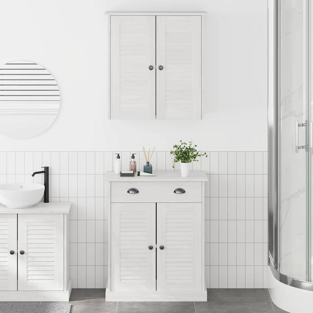 Badezimmermöbel Set mit Tür VIGO 2 pcs Braun 67,5 x 34 x 80 cm