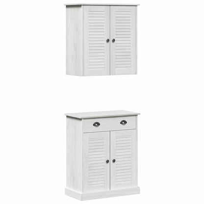 Badezimmermöbel Set mit Tür VIGO 2 pcs Braun 67,5 x 34 x 80 cm