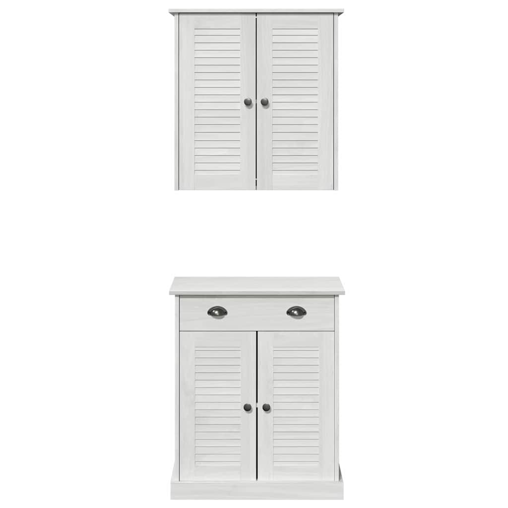 Badezimmermöbel Set mit Tür VIGO 2 pcs Braun 67,5 x 34 x 80 cm