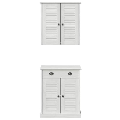 Badezimmermöbel Set mit Tür VIGO 2 pcs Braun 67,5 x 34 x 80 cm