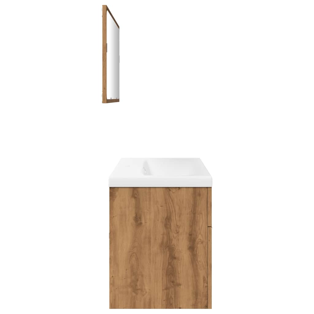 3-tlg. Badmöbel-Set Artisan-Eiche Holzwerkstoff