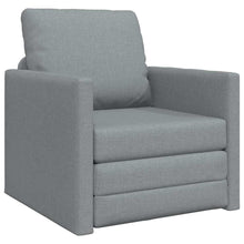 Boden-Schlafsofa mit Kissen Hellgrau 74 x 77 x 81 cm Stoff