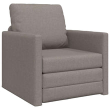 Boden-Schlafsofa mit Kissen Taupe 74 x 77 x 81 cm Stoff