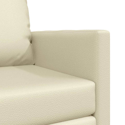 Boden Schlafsofa mit Kissen Creme 74 x 77 x 81 cm Kunstleder