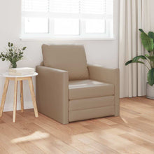 Boden Schlafsofa Cappuccino 74 x 77 x 81 cm Kunstleder