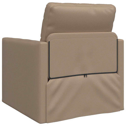 Boden Schlafsofa Cappuccino 74 x 77 x 81 cm Kunstleder