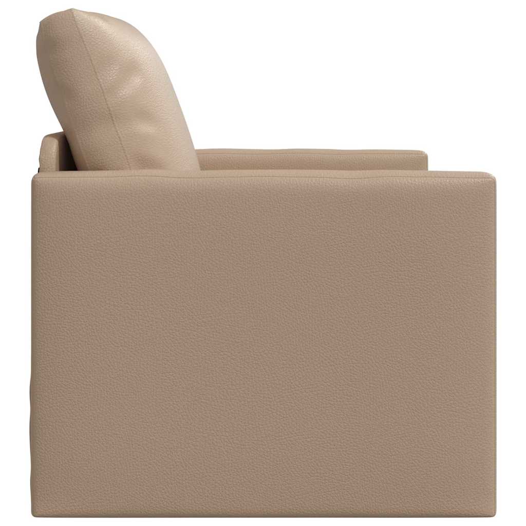 Boden Schlafsofa Cappuccino 74 x 77 x 81 cm Kunstleder