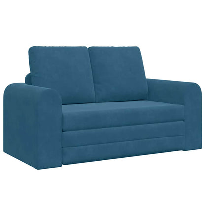 Sofa Bett Blau 148 x 71 x 83 cm Samt