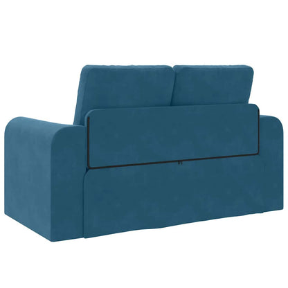 Sofa Bett Blau 148 x 71 x 83 cm Samt