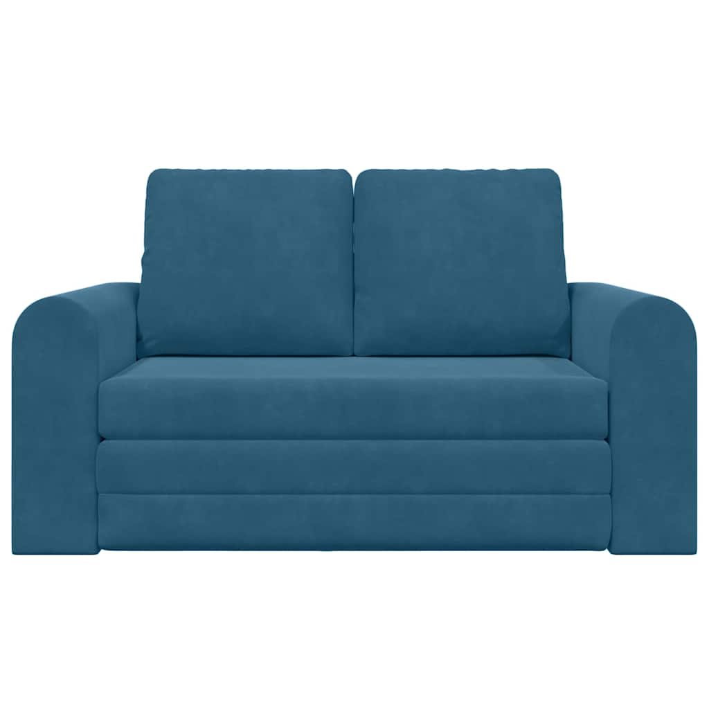 Sofa Bett Blau 148 x 71 x 83 cm Samt