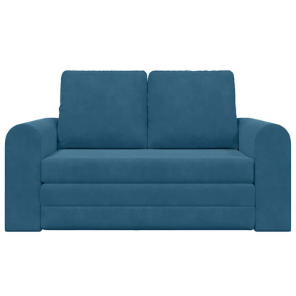 Sofa Bett Blau 148 x 71 x 83 cm Samt