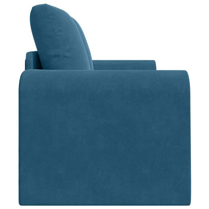 Sofa Bett Blau 148 x 71 x 83 cm Samt