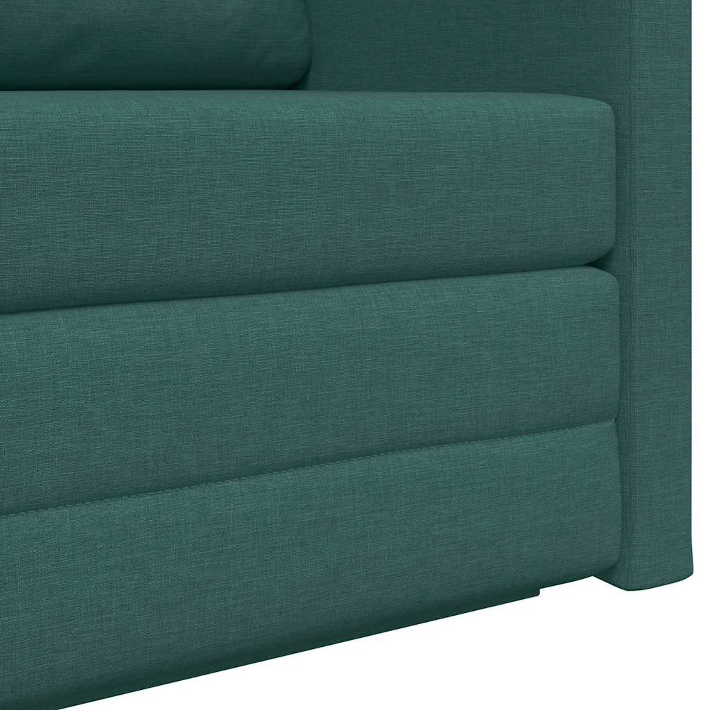 Sofa Bett Dunkelgrün 124 x 71 x 78 cm Stoff