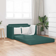 Sofa Bett Dunkelgrün 124 x 71 x 78 cm Stoff
