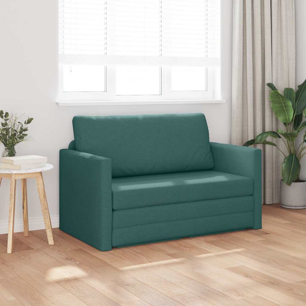 Sofa Bett Dunkelgrün 124 x 71 x 78 cm Stoff