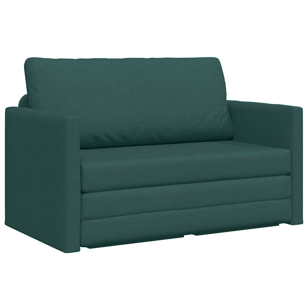 Sofa Bett Dunkelgrün 124 x 71 x 78 cm Stoff