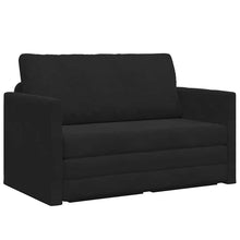 Sofa Bett Schwarz 124 x 204 x 61 cm Samt