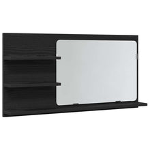 Badezimmer-Spiegelschrank Schwarze Eiche 90 x 11 x 45 cm Holzwerkstoff