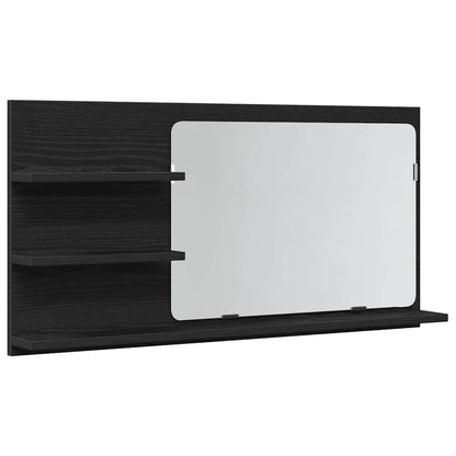 Badezimmer-Spiegelschrank Schwarze Eiche 90 x 11 x 45 cm Holzwerkstoff