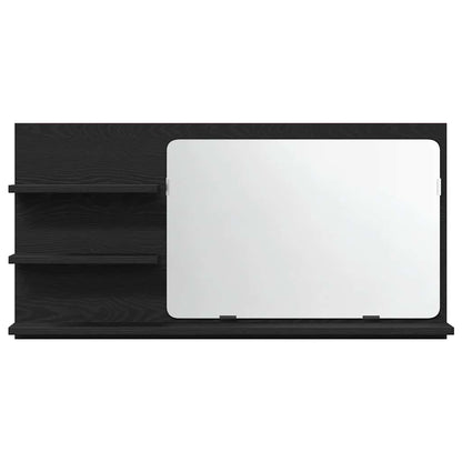Badezimmer-Spiegelschrank Schwarze Eiche 90 x 11 x 45 cm Holzwerkstoff