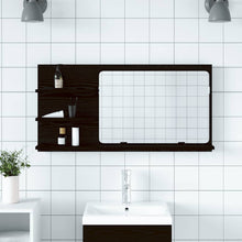 Badezimmer-Spiegelschrank Schwarze Eiche 90 x 11 x 45 cm Holzwerkstoff