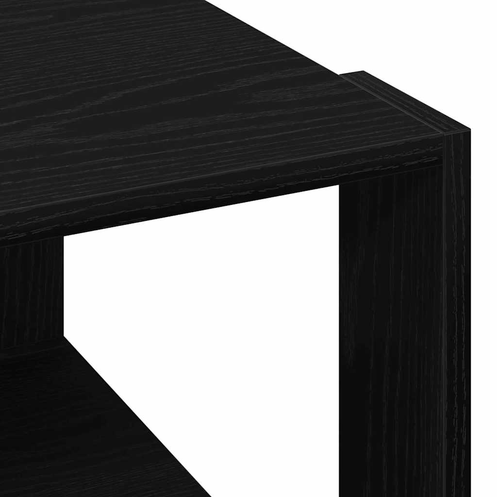 Couchtisch Schwarz Eichen-Optik 85 x 55 x 31 cm Holzwerkstoff