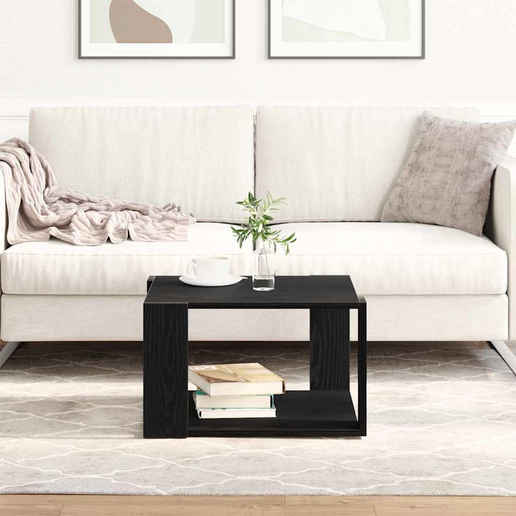 Couchtisch Schwarz Eichen-Optik 85 x 55 x 31 cm Holzwerkstoff