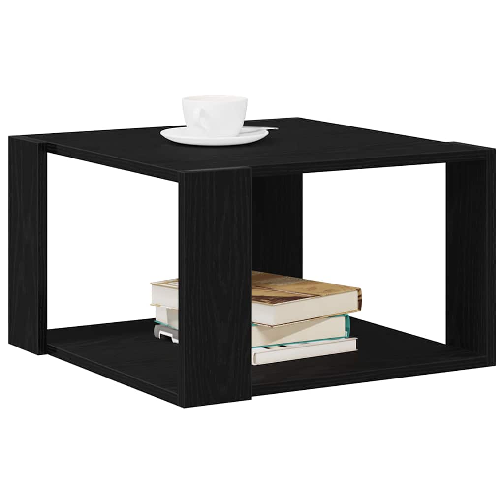Couchtisch Schwarz Eichen-Optik 85 x 55 x 31 cm Holzwerkstoff