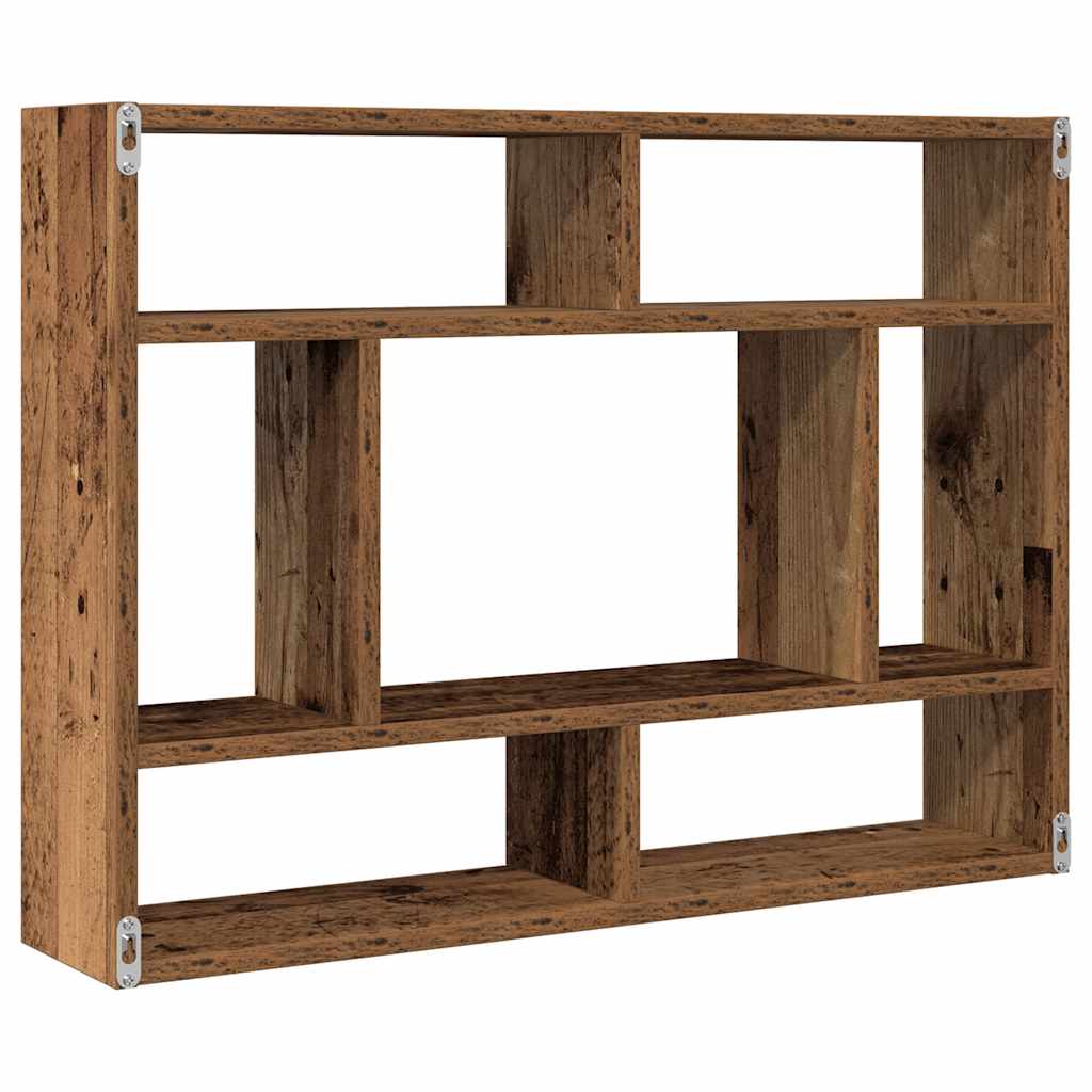 Wandregal Altholz-Optik 75x16x55 cm Holzwerkstoff