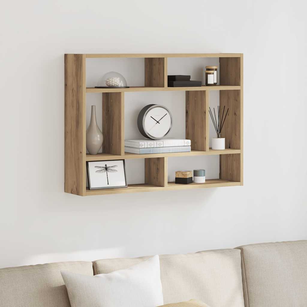 Wandregal Artisan-Eiche 75x16x55 cm Holzwerkstoff