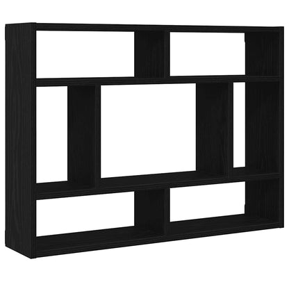 Wandregal Schwarze Eiche 75 x 16 x 55 cm Holzwerkstoff