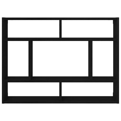 Wandregal Schwarze Eiche 75 x 16 x 55 cm Holzwerkstoff