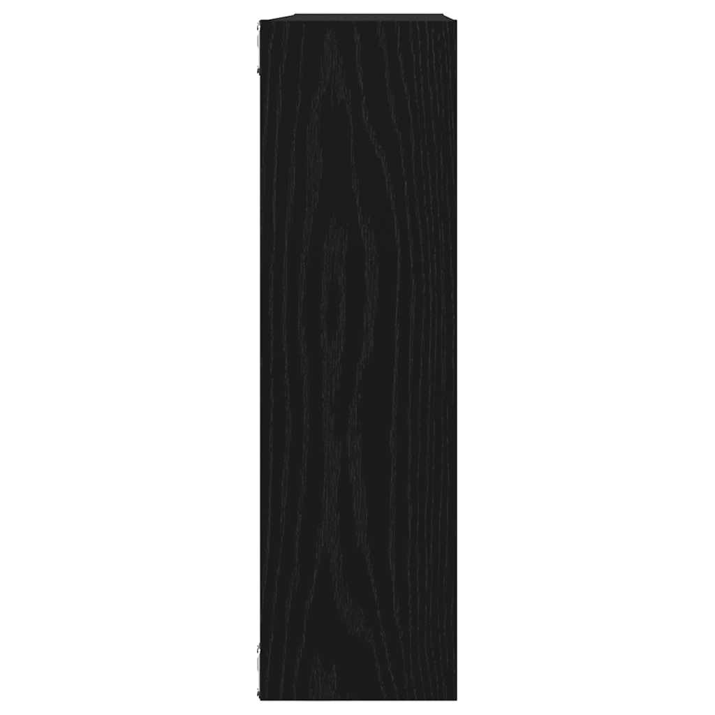 Wandregal Schwarze Eiche 75 x 16 x 55 cm Holzwerkstoff