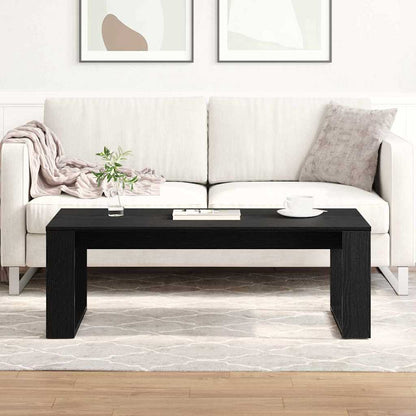 Couchtisch Schwarz Eichen-Optik 102 x 50 x 35 cm Holzwerkstoff