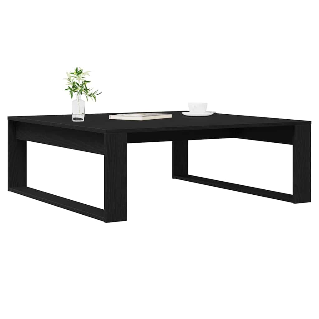 Couchtisch Schwarz Eichen-Optik 100 x 100 x 35 cm Holzwerkstoff