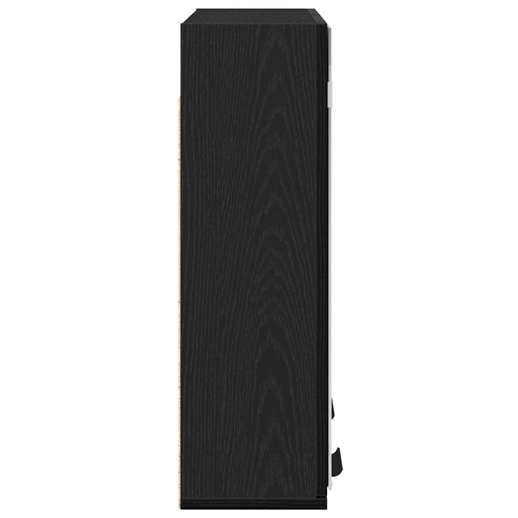 Badezimmerspiegelschrank Schwarz Eichen-Optik 64 x 20 x 67 cm