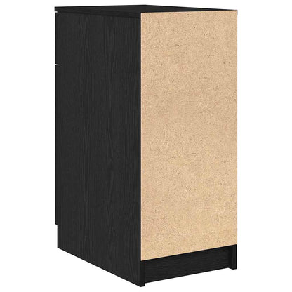 Schreibtischschrank Schwarz Eichen-Optik 33 x 50 x 75 cm