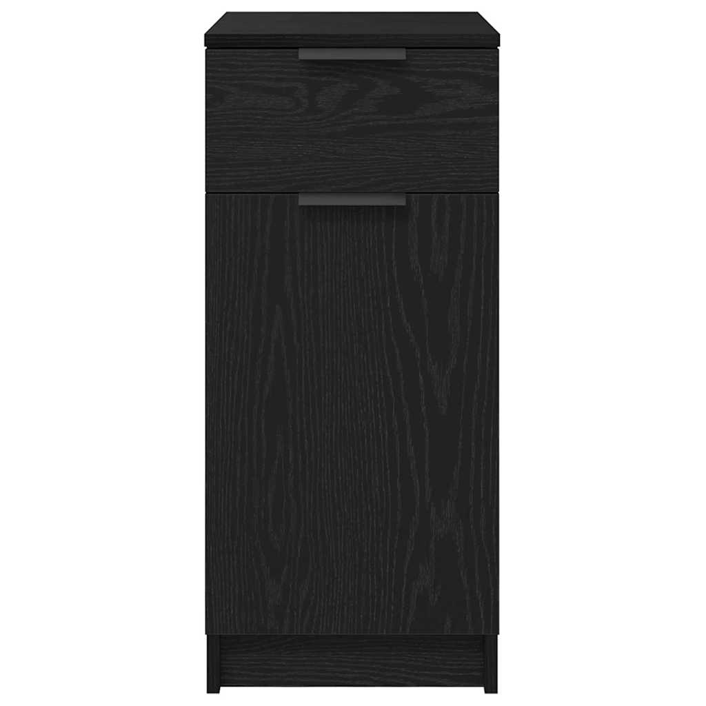 Schreibtischschrank Schwarz Eichen-Optik 33 x 50 x 75 cm