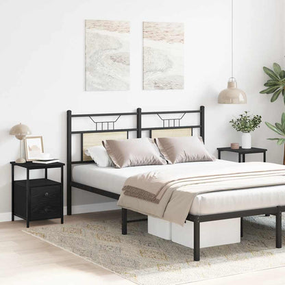 Nachttische 2 Stk. Schwarze Eiche 34x35,5x50 cm Holzwerkstoff