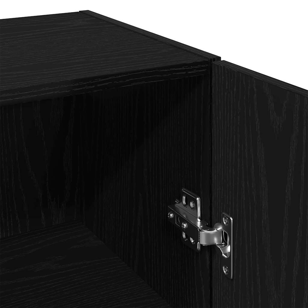 Wandschrank Schwarze Eiche 34,5 x 34 x 90 cm Holzwerkstoff