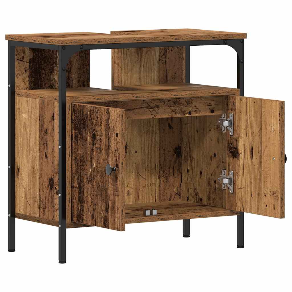 Waschbeckenunterschrank Altholz-Optik 60x30x60 cm Holzwerkstoff