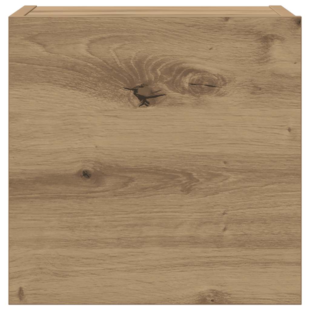 8-tlg. TV-Schrank-Set Wandmontage Artisan-Eiche Holzwerkstoff