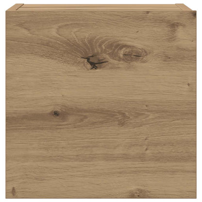 8-tlg. TV-Schrank-Set Wandmontage Artisan-Eiche Holzwerkstoff