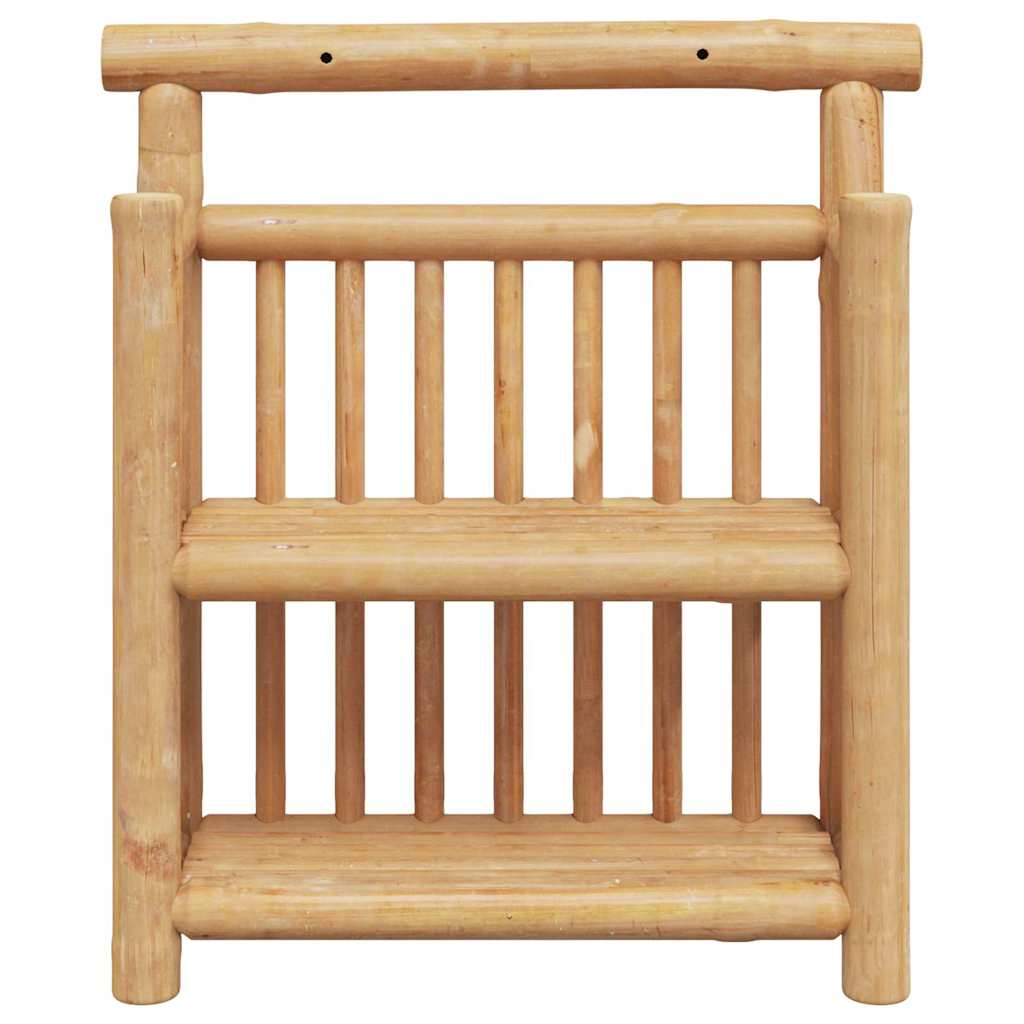 Wandregal mit Regal mit Speicher Braun 40 x 13 x 44 cm Bambus