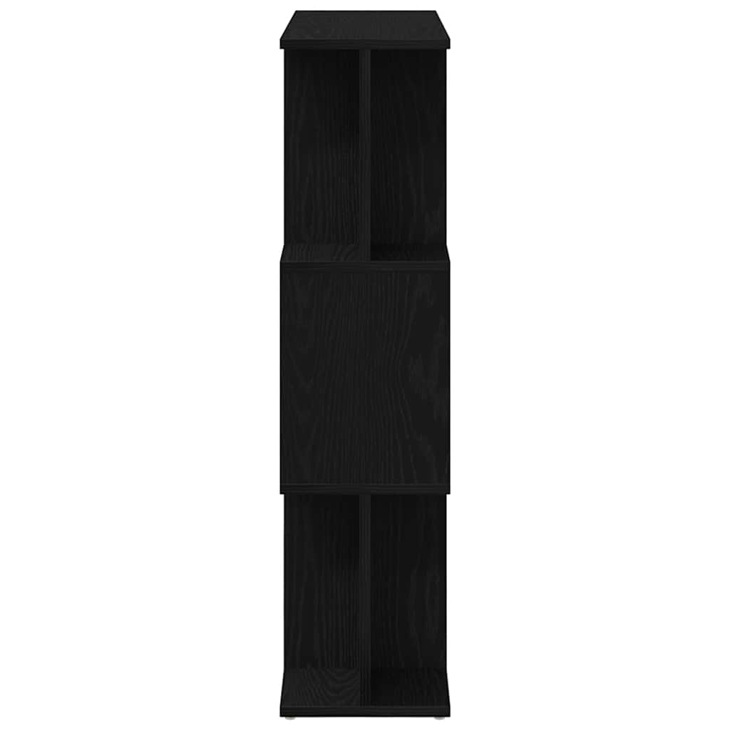 Bücherregal Schwarz Eichen-Optik 80x24x96 cm Holzwerkstoff