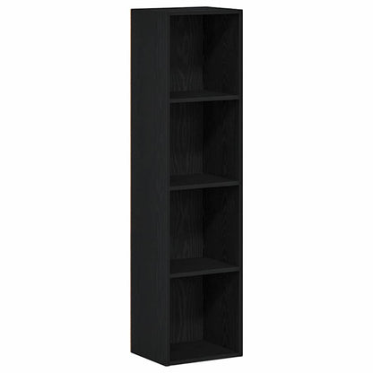 Bücherregal Schwarz Eichen-Optik 36x30x143 cm Holzwerkstoff