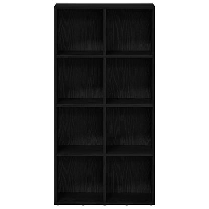 Bücherregal Schwarz Eichen-Optik 66x30x130 cm Holzwerkstoff