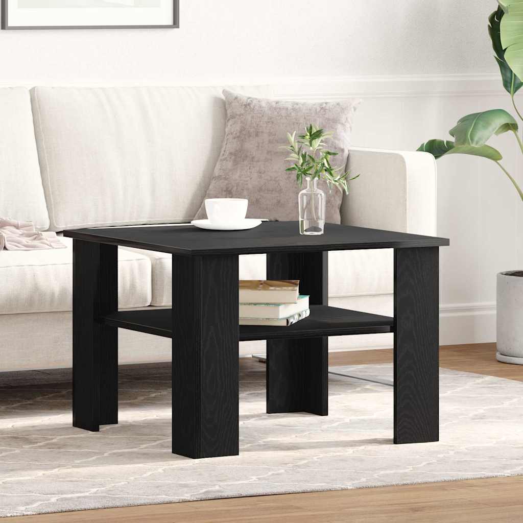 Couchtisch Schwarze Eiche 60 x 60 x 42 cm Holzwerkstoff