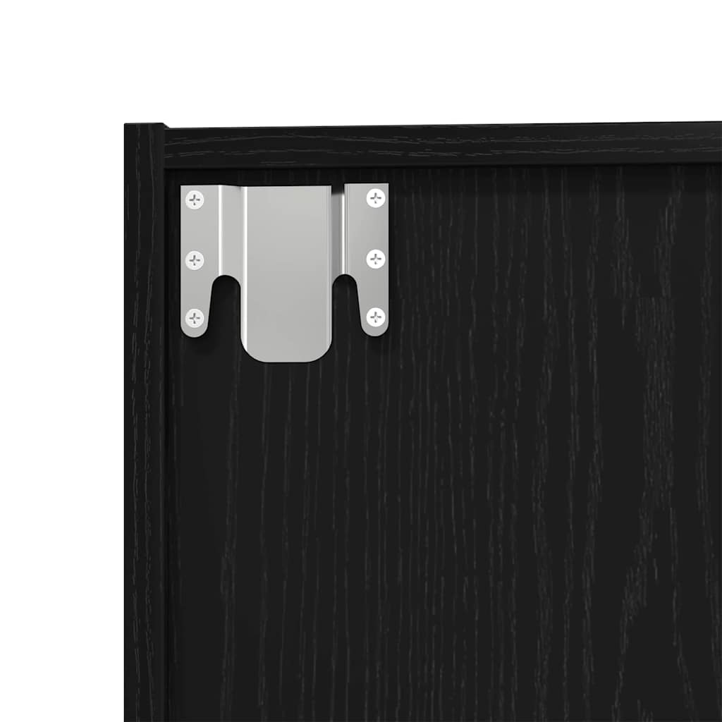 Bücherregal Schwarze Eiche 143 x 30 x 36 cm Holzwerkstoff