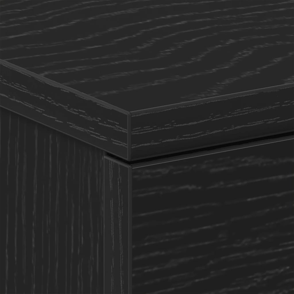 Nachttisch aus schwarzer Eiche, 38 x 35 x 55 cm, Holzwerkstoff
